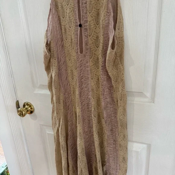 NWT! Free People Sheer Lace Sleeveless Midi Dress - Picture 8 of 9